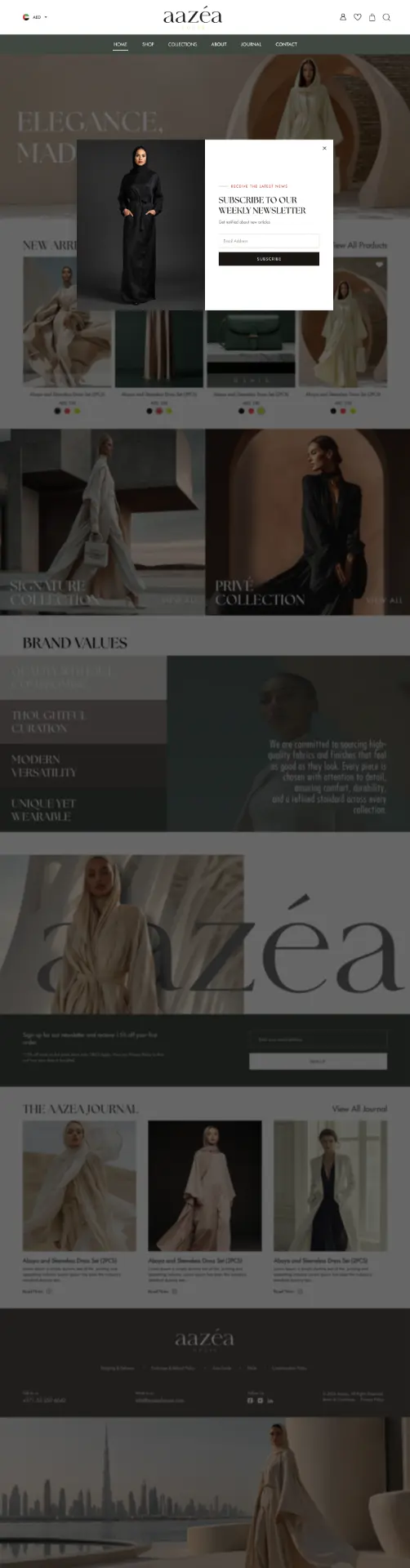 AAZEA — 02 — Newsletter Capture
