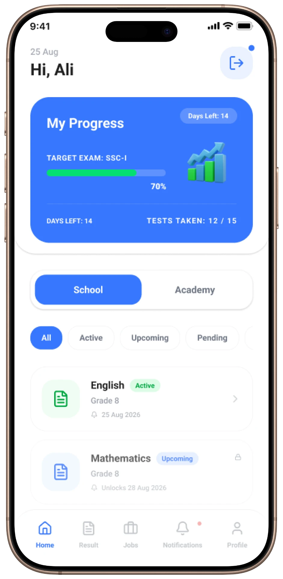 Step Schools mobile — Home