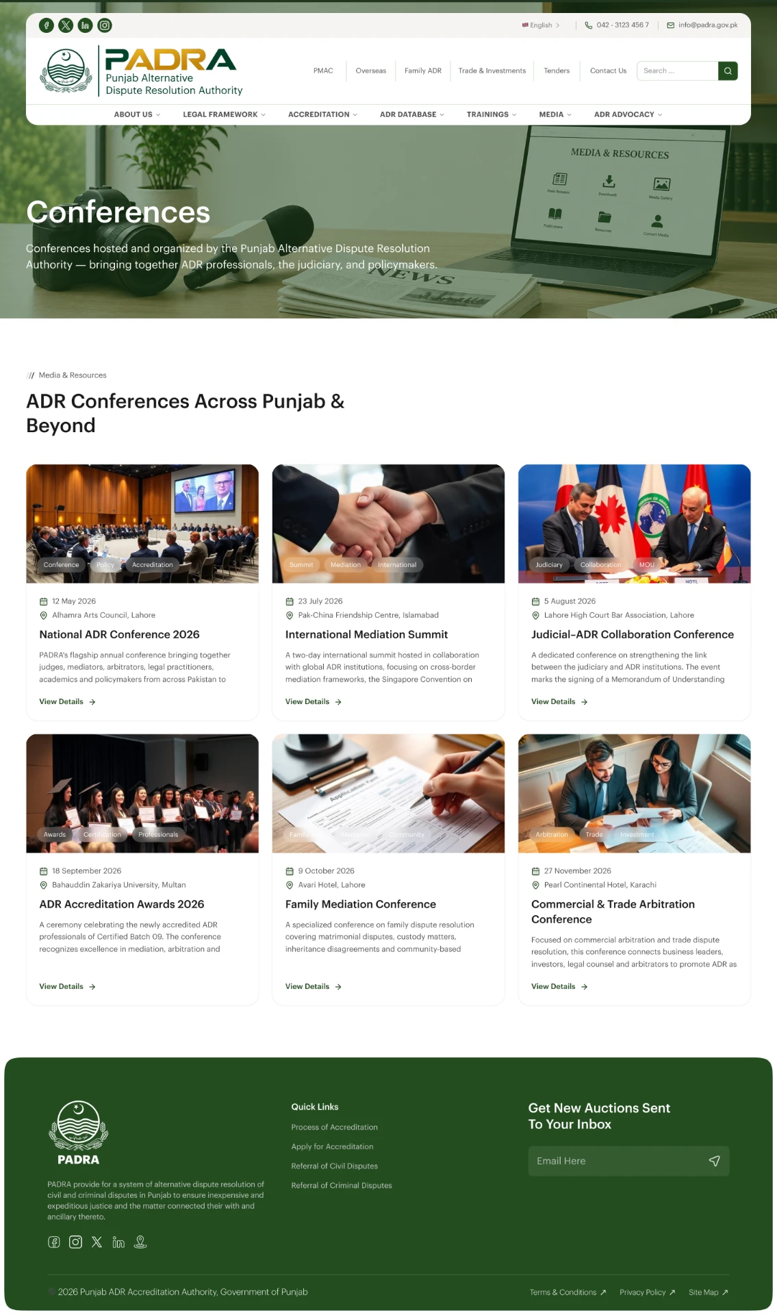 PADRA — Conferences