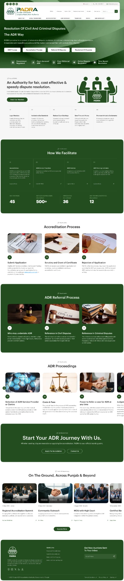 PADRA — Homepage