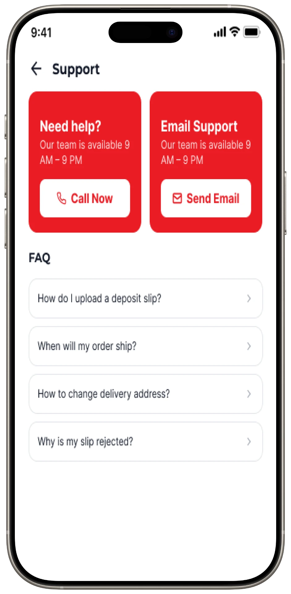 Bata B2Biz mobile — Support