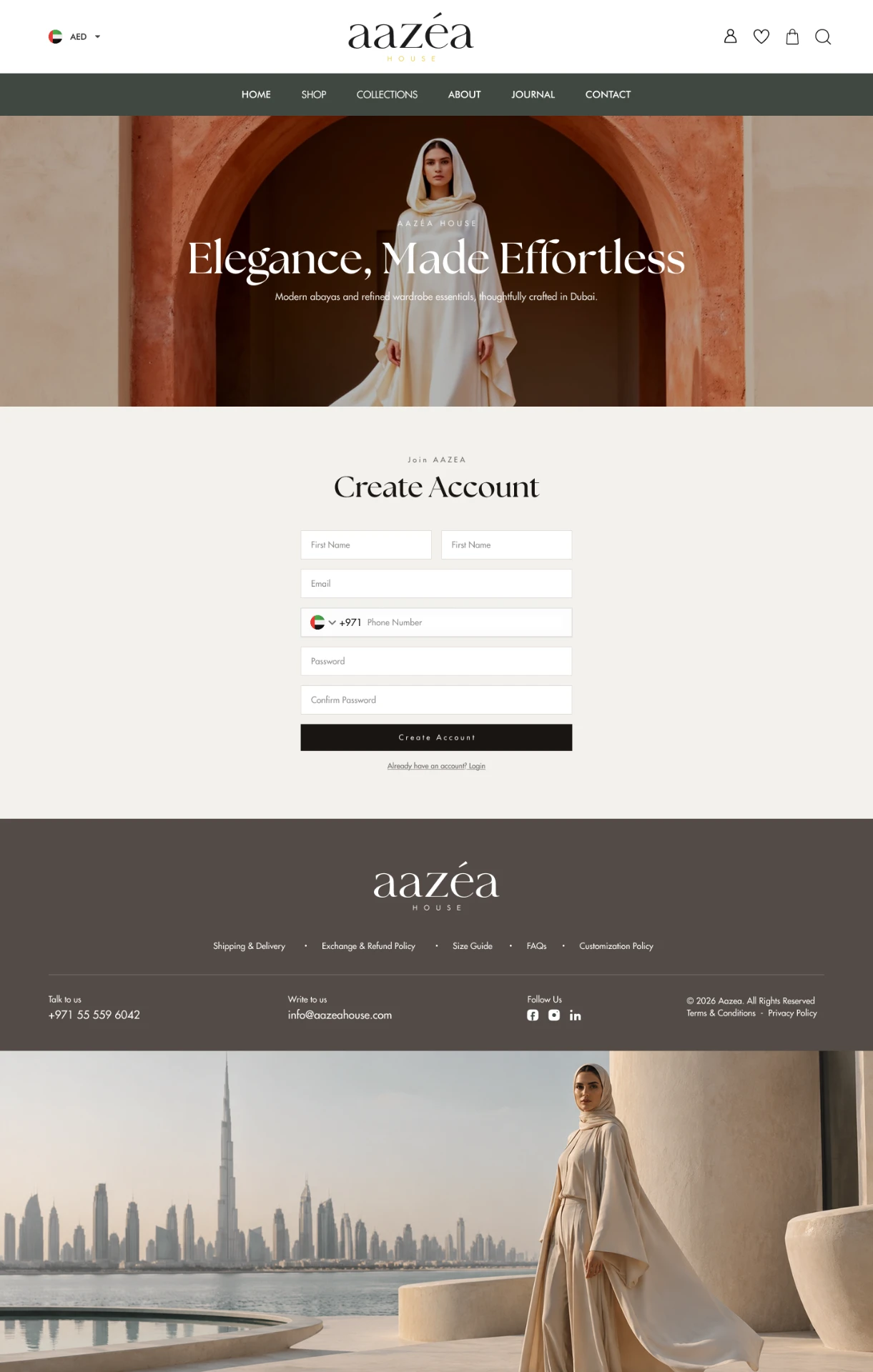 AAZEA — 08 — Create Account