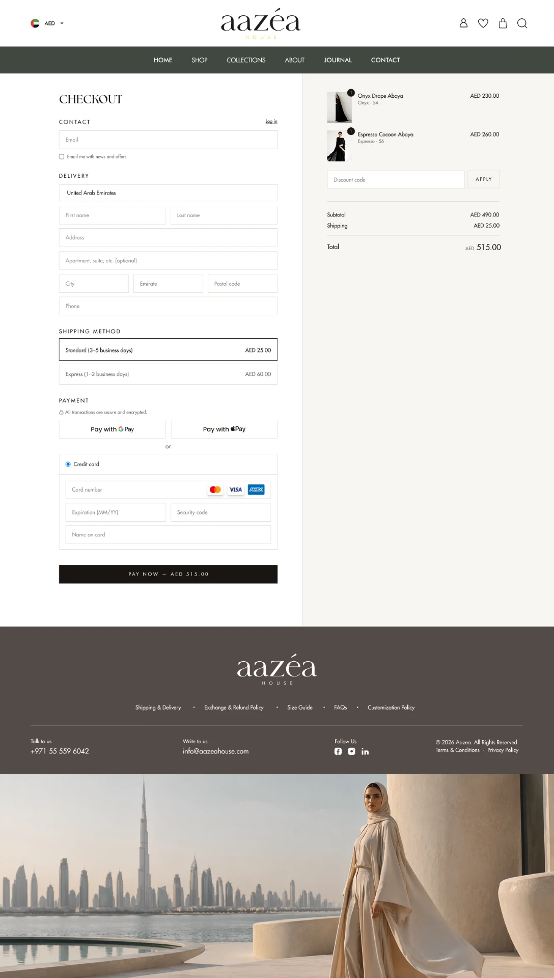 AAZEA — 09 — Checkout