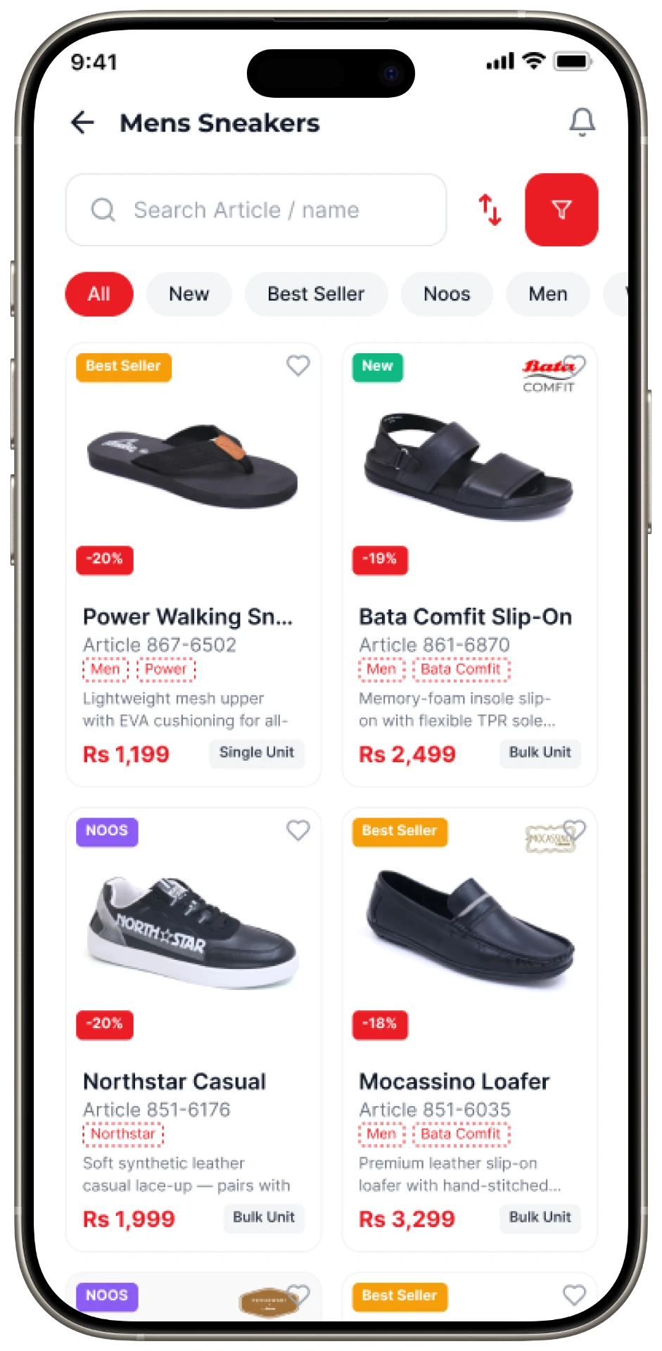 Bata B2Biz mobile — Catalog