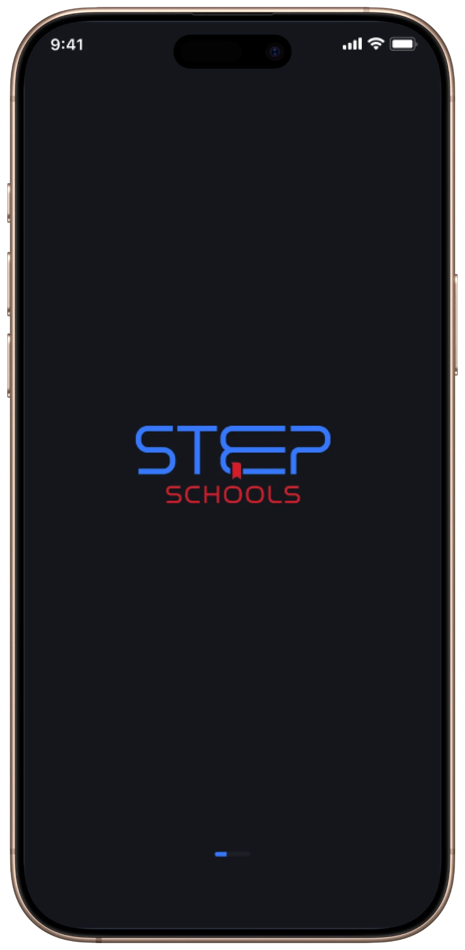 Step Schools mobile — Dark Mode — Splash