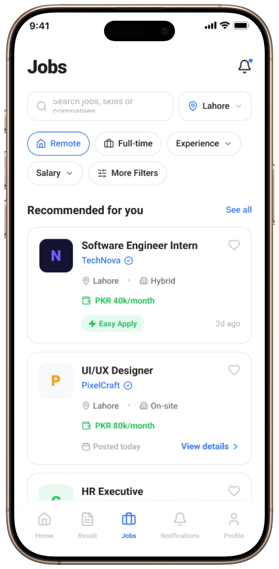 Step Schools mobile — Find Jobs