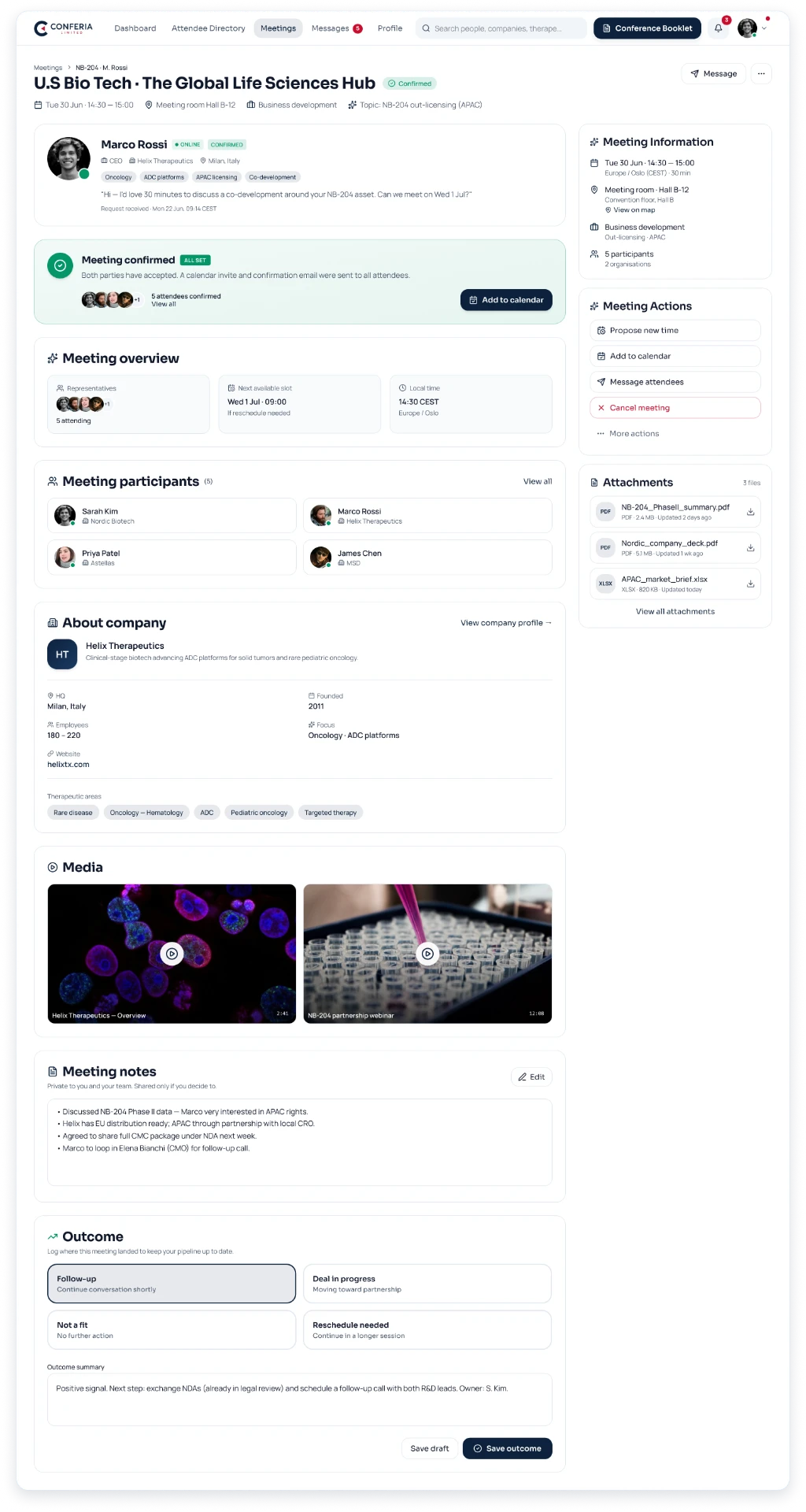 Conferia — Meeting Detail